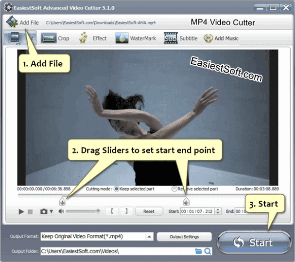 How to edit cut mp4 files
