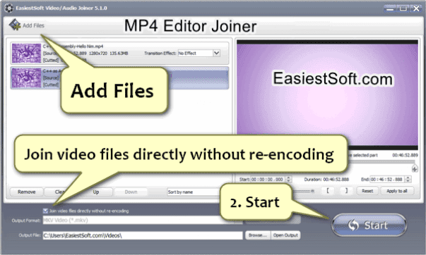 How to join MP4 files without re-encoding