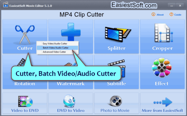 MP4 clip Cutter for Windows 10 PC