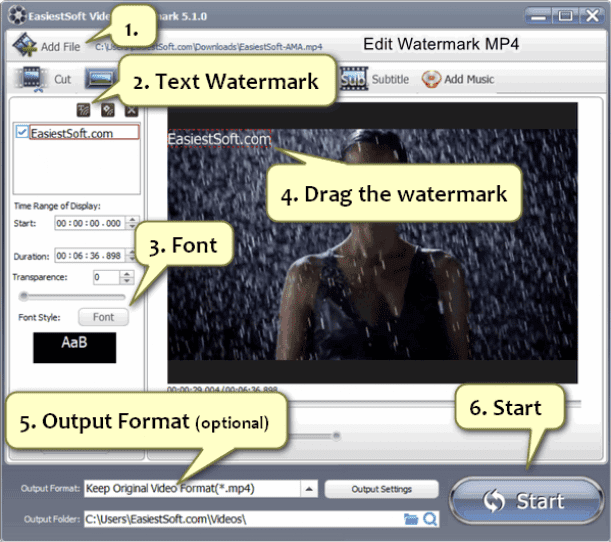 How to edit watermark MP4 video on Windows 10